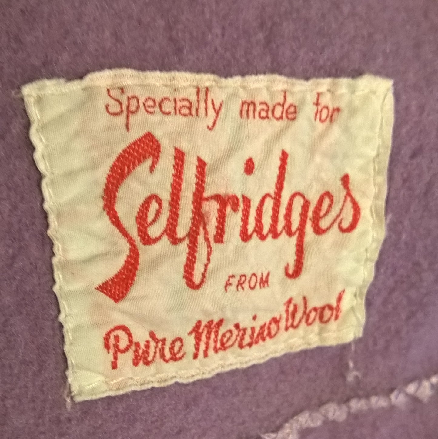 Up-cycled pure merino wool blanket used for quilting smoking cap tips