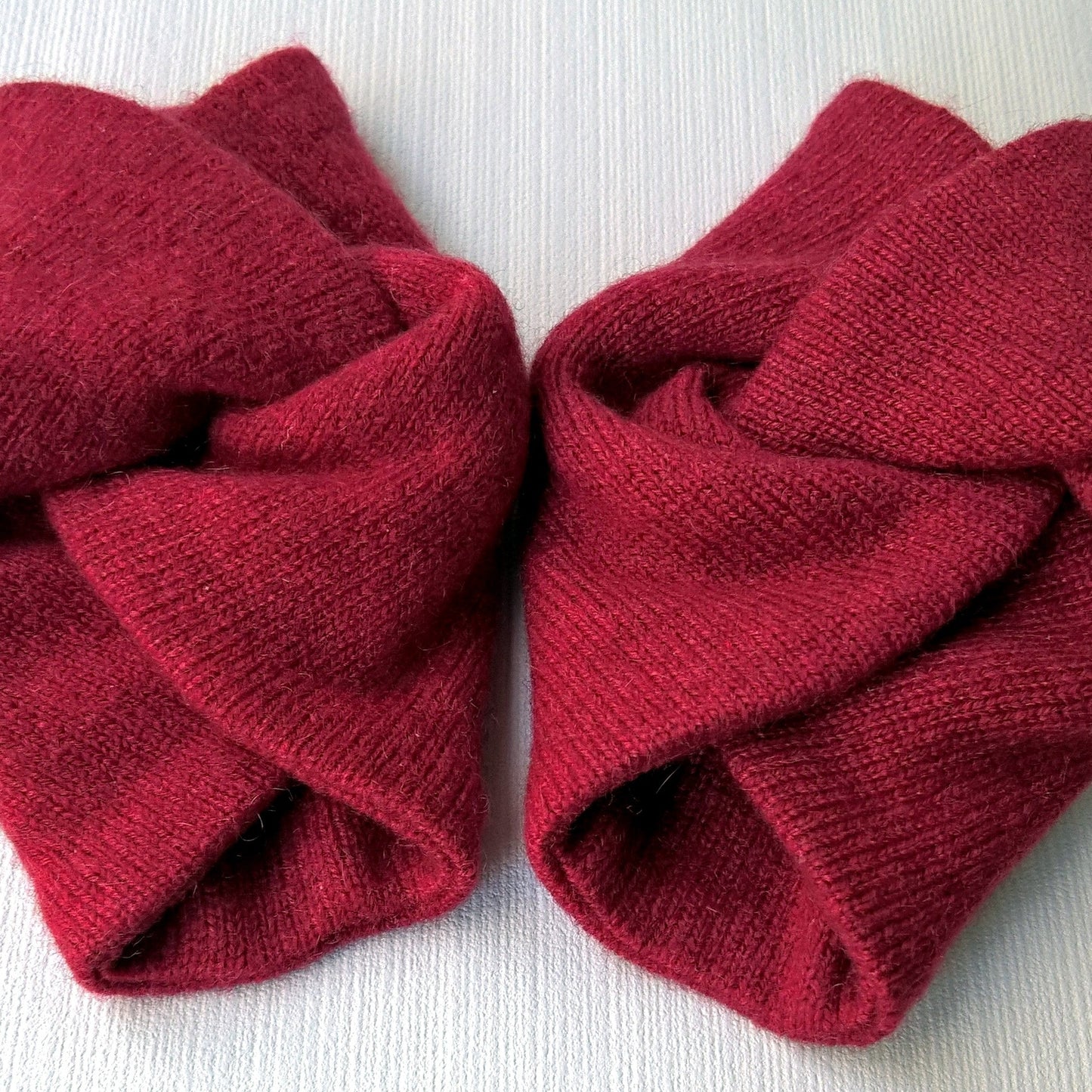 A double layer of cashmere make the wrist warmers extra warm