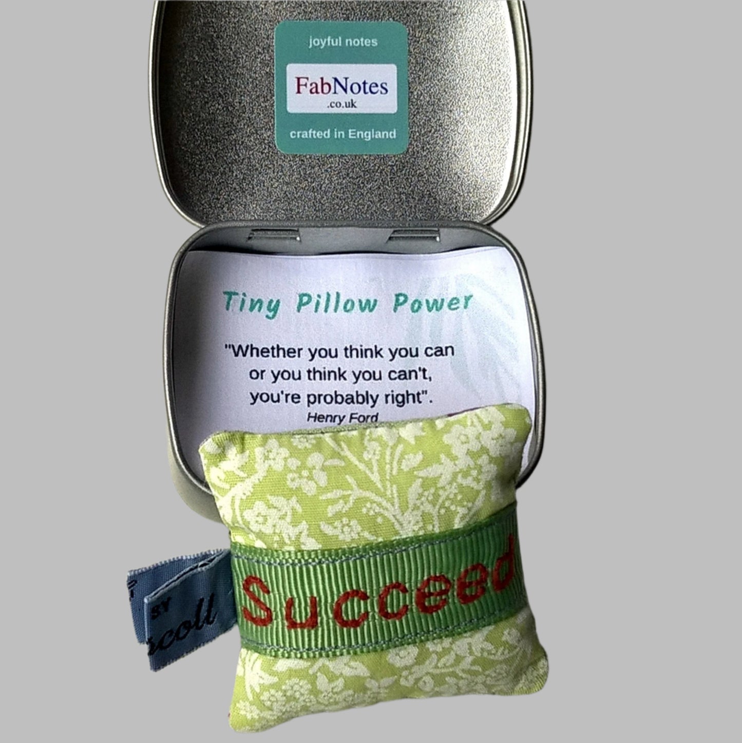 Mini Lavender Pillow I Can Succeed confidence builder