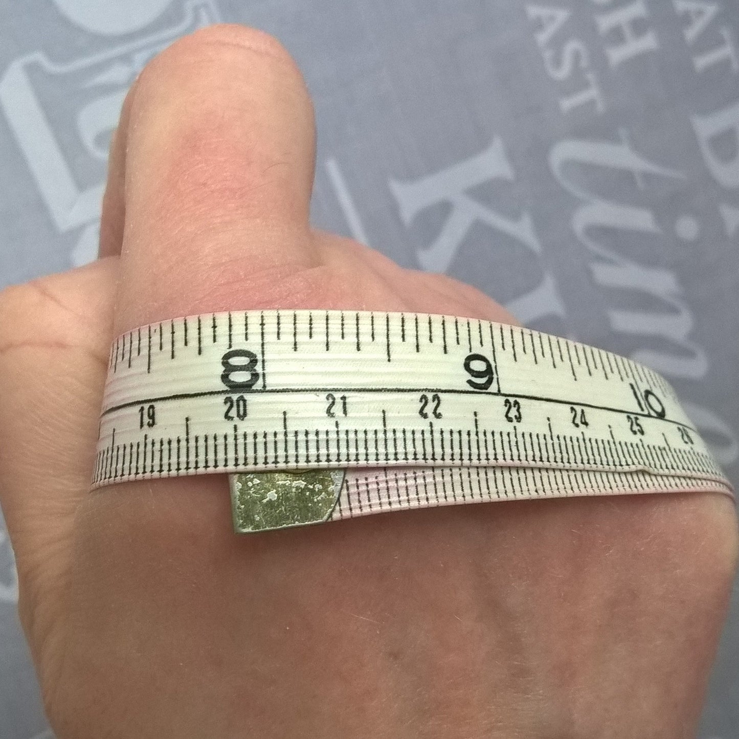 Measuring hand for size required. 