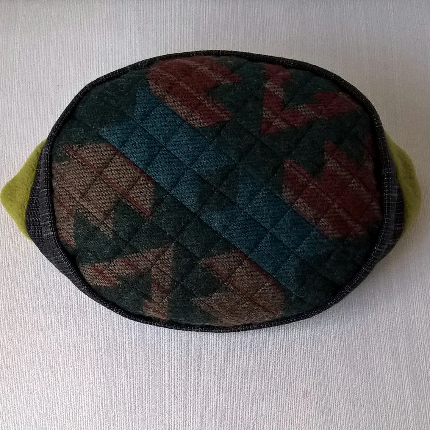 Aztec pattern on tip of hat