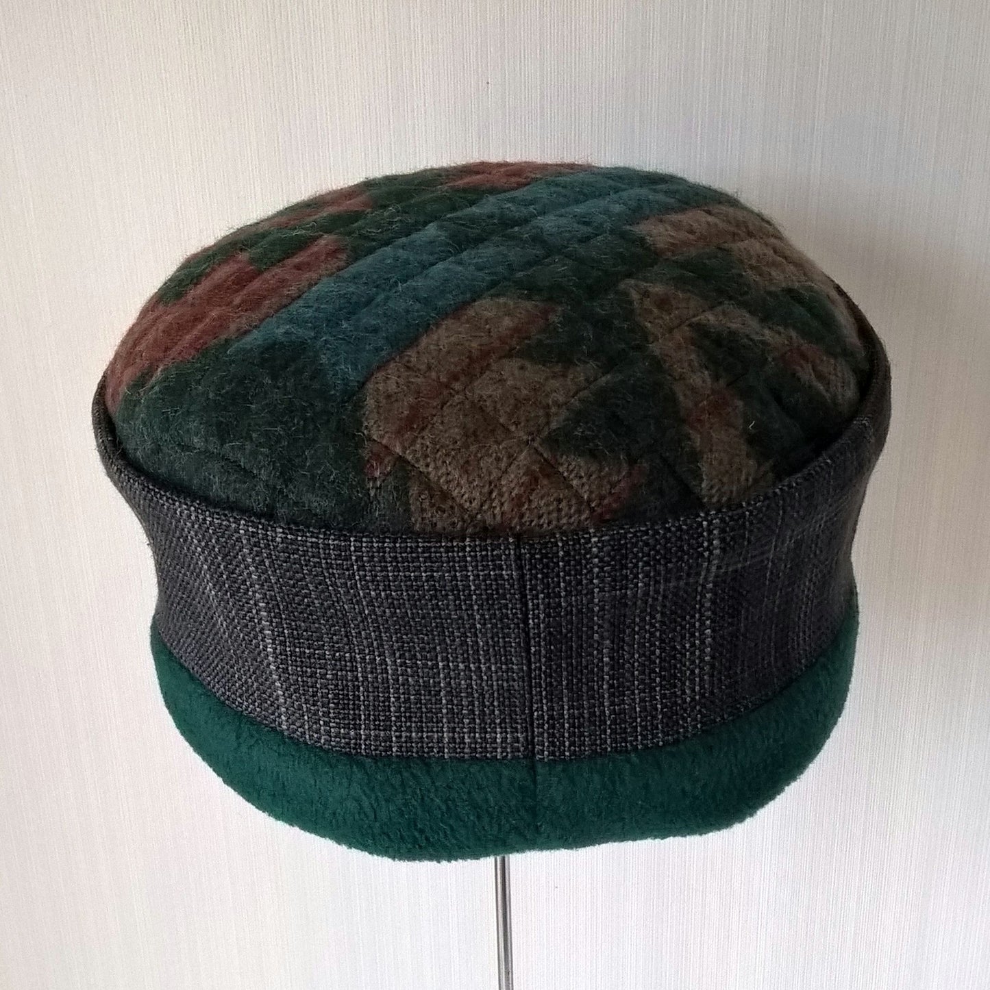 Forest green Aztec cap back view