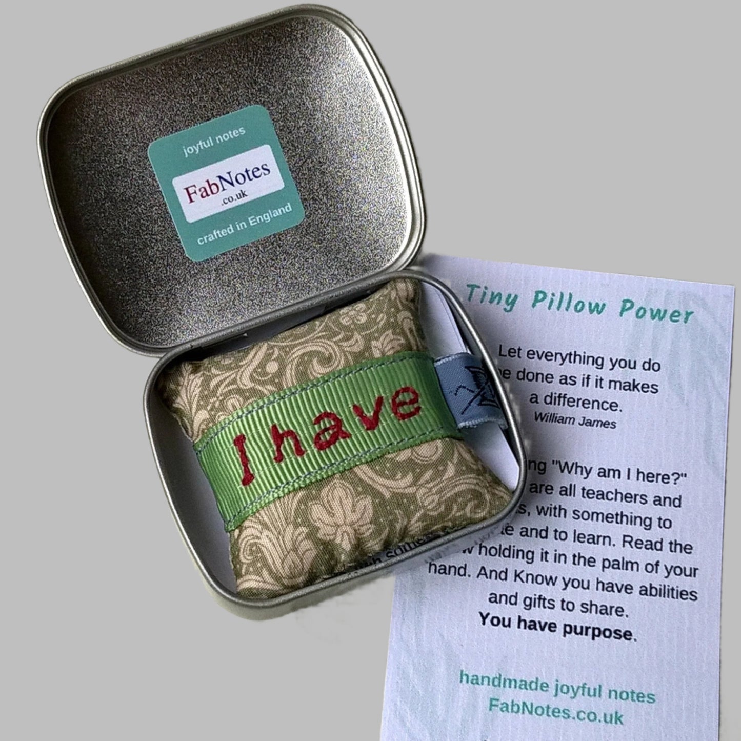 Mini Lavender Pillow I have purpose confidence builder