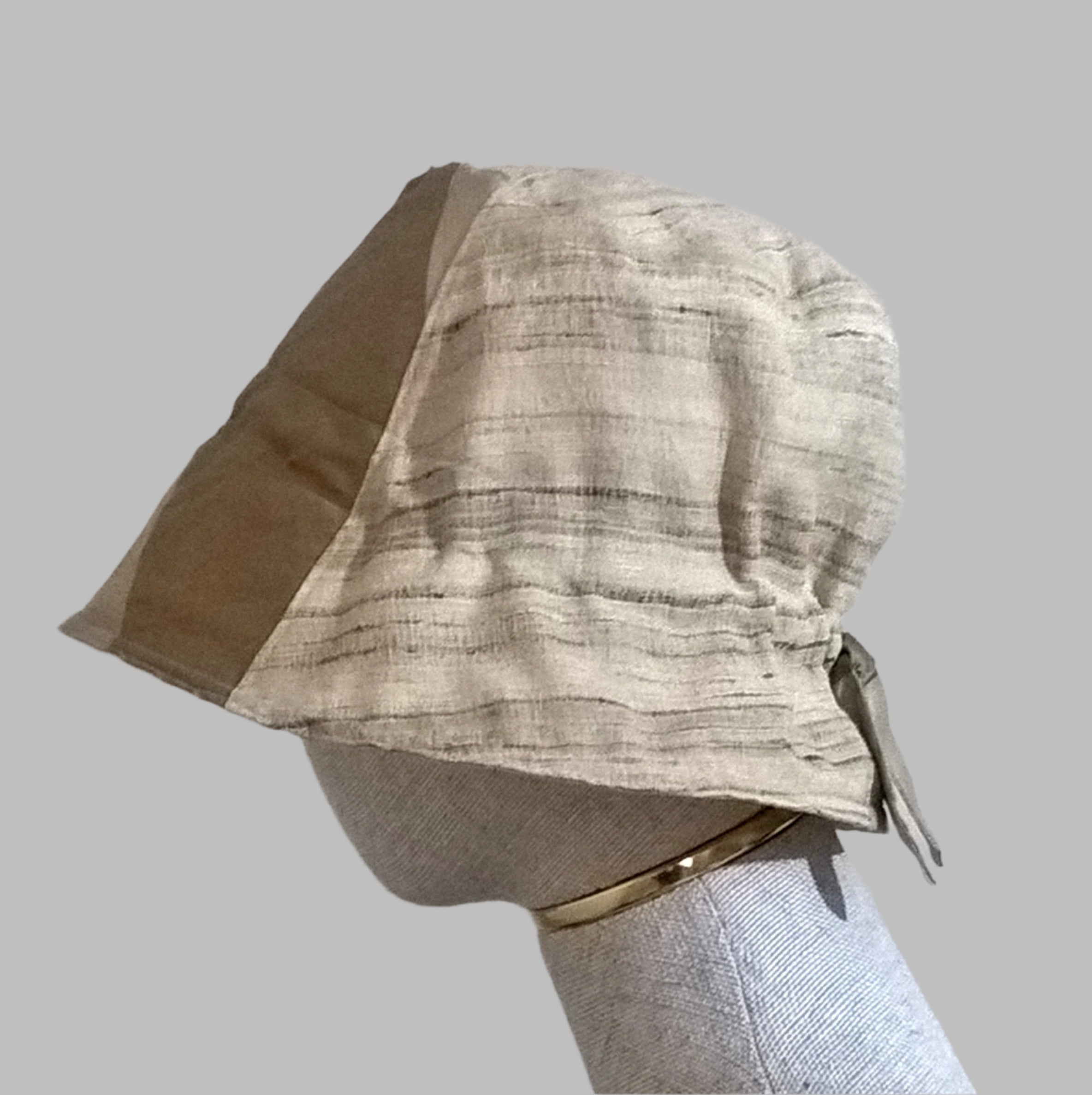 Silk Bucket Hats - cotton lining and adjustable tie - handmade in 