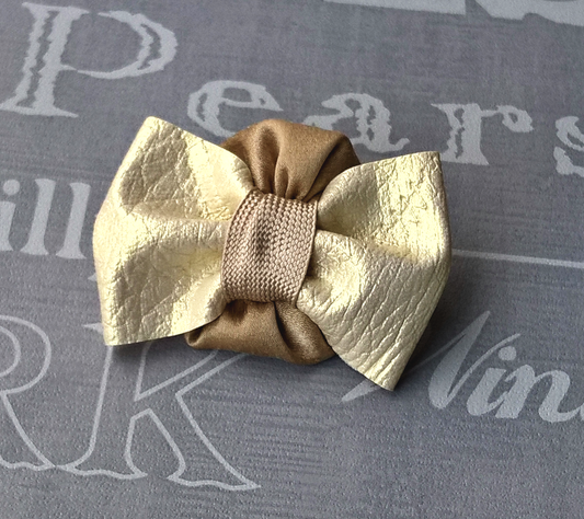 Ivory Bow Tie Boutonniere Groom Accessory,